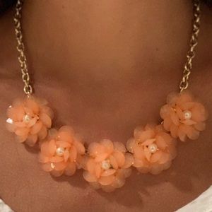 Orange flower necklace
